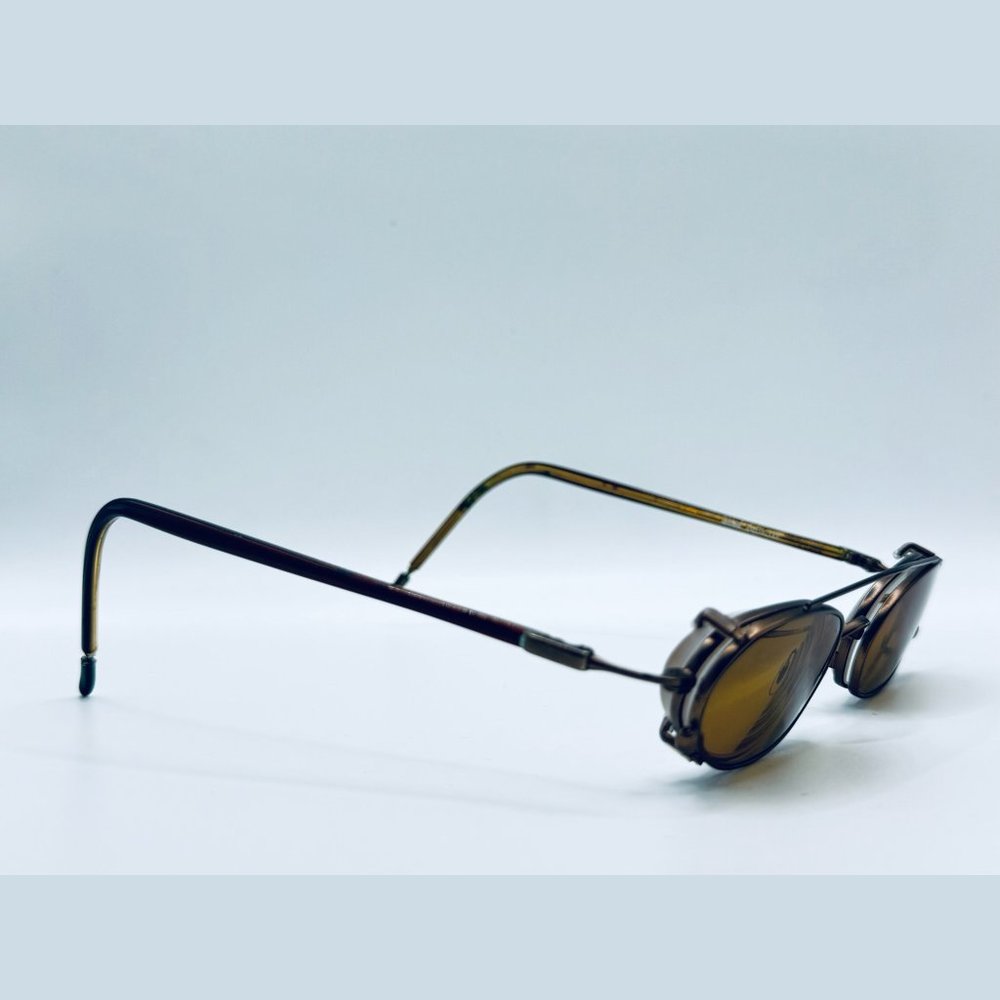 Vintage Saki 640 Bronze Oval Sunglasses Frames Only